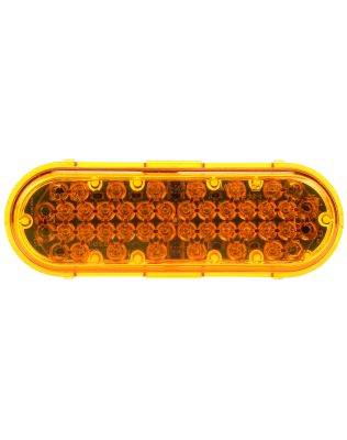 Super 60, LED, Strobe, 36 Diode, Oval Yellow, Class II, Fit 'N Forget S.S., 12V