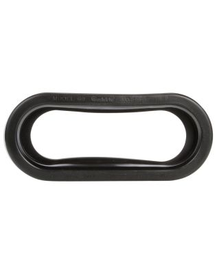 Open Back, Black PVC, Grommet for 60 Series and 2 x 6 in. Lights, Oval, PL-3, Stripped End/Ring Terminal, Kit