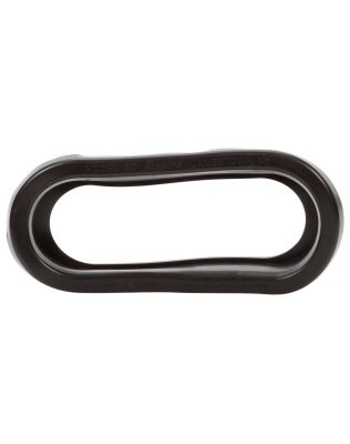 Open Back, Black PVC, Grommet for 60 Series and 2 x 6 in. Lights, Oval, Bulk