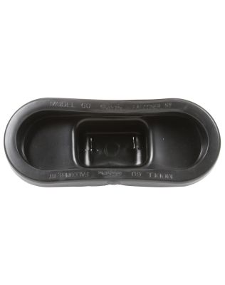 Closed Back, Black PVC, Grommet for 60 Series and 2 x 6 in. Lights, Oval