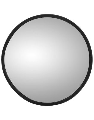 Signal-Stat, 4 in., Black Plastic Stick-On Convex Mirror, Round, Universal Mount, Display
