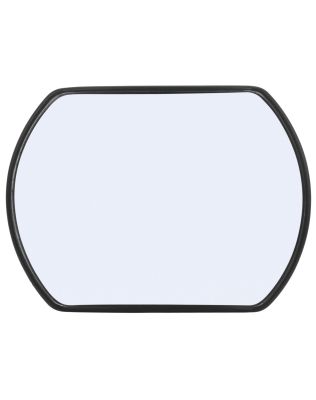 Signal-Stat, 4 x 5 in., Black Plastic Stick-On Convex Mirror, Rectangular, Universal Mount