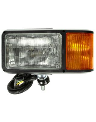 Universal, Left Hand Side, Halogen, 4 x 6 in. Rectangular, Snow Plow Light, 2 Bulb, Polycarbonate, 12V