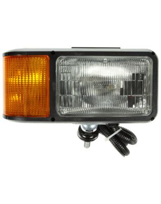 Economy, Right Hand Side, Halogen, 4 x 6 in. Rectangular, Snow Plow Light, 2 Bulb, Polycarbonate, 12V