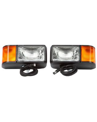 Economy, Universal, Halogen, 4 x 6 in. Rectangular, Snow Plow Light, 2 Bulb, Polycarbonate, 12V, Kit, Bulk