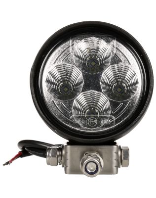 Signal-Stat 3 in. Round LED Flood Light, Black, 4 Diode, 700 Lumen, Blunt Cut, 12-24V