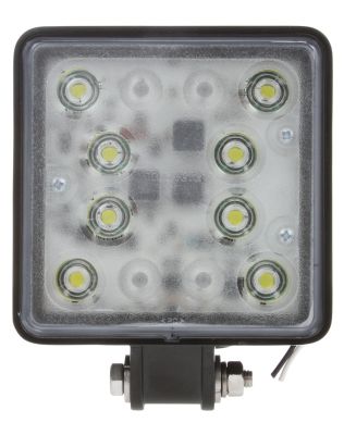 Super 81 4x4 in. Square LED Work Light, Black, 8 Diode, 1890 Lumen, Blunt Cut, 12-24V, Bulk