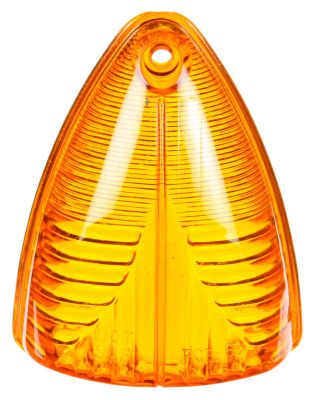 Signal-Stat, Triangular, Yellow, Acrylic, Replacement Lens for Bus Lights, 1 Screw, Bulk