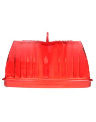 Signal-Stat, Triangular, Red, Acrylic, Replacement Lens for Bus Lights, 1 Screw, Bulk