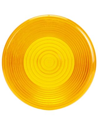 Signal-Stat, Round, Yellow, Acrylic, Replacement Lens for Signal Lights, Snap-Fit