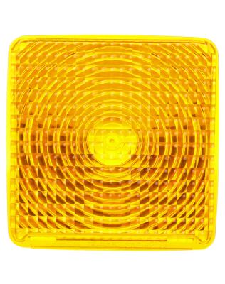 Signal-Stat, Square, Yellow, Acrylic, Replacement Lens for Pedestal Lights (4742, 4754), Snap-Fit