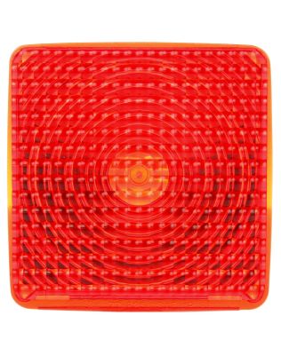 Signal-Stat, Square, Red, Acrylic, Replacement Lens for Pedestal Lights (4742, 4754), Snap-Fit