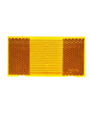 Signal-Stat, Rectangular, Yellow, Acrylic, Replacement Lens for Pedestal Lights (4742, 4754), Snap-Fit