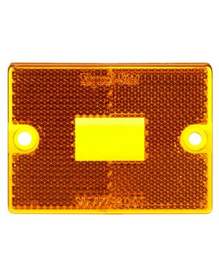Signal-Stat, Rectangular, Yellow, Acrylic, Replacement Lens for M/C Lights (1570A), Trailer Lights (533DK, 534D, 535D), 2 Screw