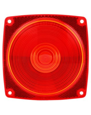 Signal-Stat, Square, Red, Acrylic, Replacement Lens for Trailer Lights (533DK, 534D, 535D), 4 Screw