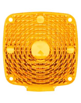 Signal-Stat, Square, Yellow, Acrylic, Replacement Lens for Pedestal Lights (940, 941, 950, 955, 956AA, 957AA), 4 Screw