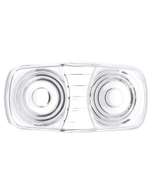 Signal-Stat, Oval, Clear, Acrylic, Replacement Lens for M/C Lights (1201, 1203, 1204, 1211, 1213, 1215, 1216, 1253), Snap-Fit