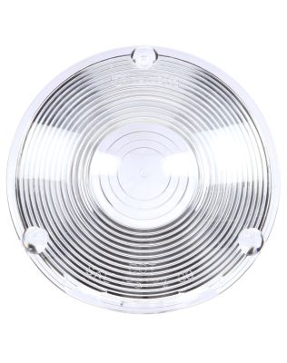 Signal-Stat, Round, Clear, Acrylic, Replacement Lens for Front, Rear Lighting (3613W), License Lights (3693W, 3691W), 3 Screw