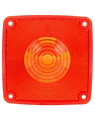 Signal-Stat, Square, Red, Acrylic, Replacement Lens for Pedestal Lights (4854, 4855, 4810, 4800, 4801), 4 Screw