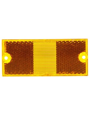 Signal-Stat, Rectangular, Yellow, Acrylic, Replacement Lens for Pedestal Lights (4842, 81331, 4800, 4801, 4805AAY115, 4805AAY118, 4805AY116, 4805AY117), 2 Screw