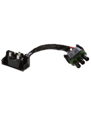 Stop/Turn/Tail Plug, 18 Gauge SXL Wire, Right Angle PL-3, Packard Connector 12015793, 6 in.