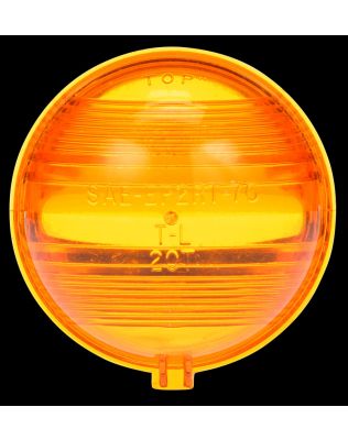 Round, Yellow, Polycarbonate, Replacement Lens for Signal Lighting Lights (20301Y, 20304Y, 20316Y), Signal-Stat (9354 Series), Snap-Fit