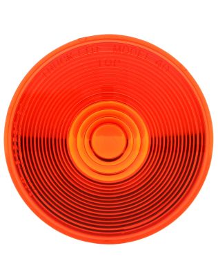 Round, Red, Acrylic, Replacement Lens for Front, Rear Lighting (80302R), Most 4&quot; Lights, Snap-Fit, Bulk