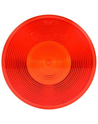 Round, Red, Polycarbonate, Replacement Lens for Front, Rear Lighting (80334R, 80339R, 81301R), Most 4&quot; Lights, Snap-Fit