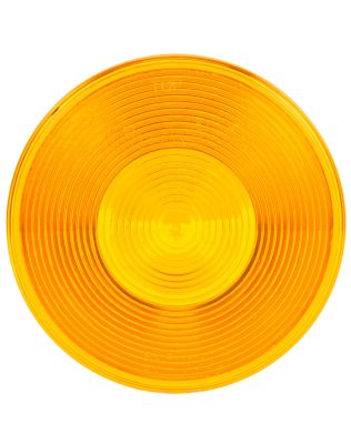 Round, Yellow, Polycarbonate, Replacement Lens for Front, Rear Lighting (81300Y), Most 4&quot; Lights, Snap-Fit