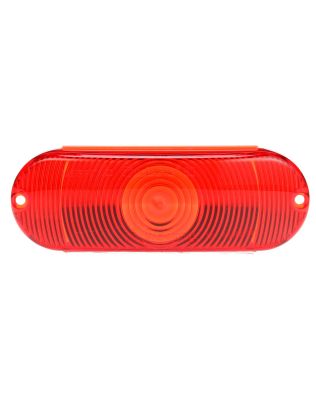 Oval, Red, Polycarbonate, Replacement Lens for Front, Rear Lighting (60302R), 2 Screw