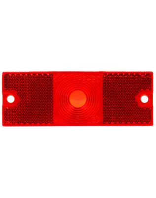Rectangular, Red, Acrylic, Replacement Lens for M/C Lights (18300R), 2 Screw