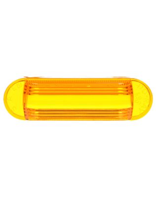 Oval, Yellow, Polycarbonate, Replacement Lens for Do-Ray Lights, M/C Lights (26312Y, 26317Y), Snap-Fit