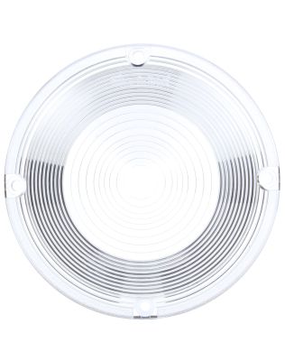 Round, Clear, Polycarbonate, Replacement Lens for Dome & Utility (80350, 80351, 80352, 80353), Do-Ray Lights, 4 Screw
