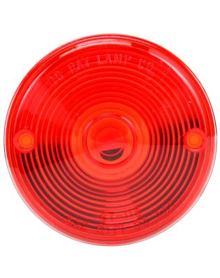 Round, Red, Polycarbonate, Replacement Lens for Do-Ray Lights, Pedestal Lights (70310R, 70311, 70330R, 80329R), Snap-Fit