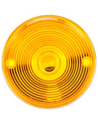 Round, Yellow, Polycarbonate, Replacement Lens for Do-Ray Lights, Pedestal Lights (70310R, 70311, 70330Y, 80329R), Snap-Fit