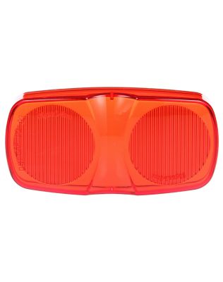 Rectangular, Red, Polycarbonate, Replacement Lens for M/C Lights (2660, 2661), 2 Screw