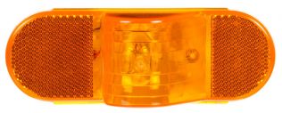 60 Series, Horizontal Mount, Incandescent, Yellow Oval, 1 Bulb, Side Turn Signal, PL-3, 12V