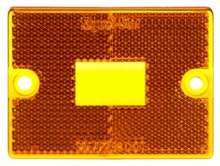 Signal-Stat, Rectangular, Yellow, Acrylic, Replacement Lens for M/C Lights (1570A), Trailer Lights (533DK, 534D, 535D), 2 Screw
