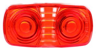 Signal-Stat, Rectangular, Red, Acrylic, Replacement Lens for Headlights-Fog & Driving (27004), Lighting Kit (80893), M/C Lights (1201, 1203, 1204, 1211, 1213, 1215, 1216, 1253), Snap-Fit, Bulk