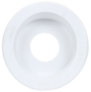 Opened Back, White PVC, Grommet for 10 Series and 2.5 in. Lights, Round, PL-10, Stripped End/Ring Terminal, Kit