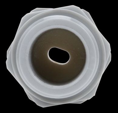 Super 50, 2 Conductor, Flat Cable Fitting, Gray PVC, .31 x .19 in.