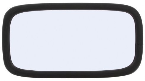 Signal-Stat, 4 x 9 in., Black ABS Plastic Convex Mirror, Rectangular, Universal Mount