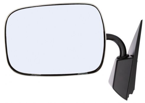 Signal-Stat, 9 x 12.75 in., Chrome Steel, Flat Mirror, Left Hand Side